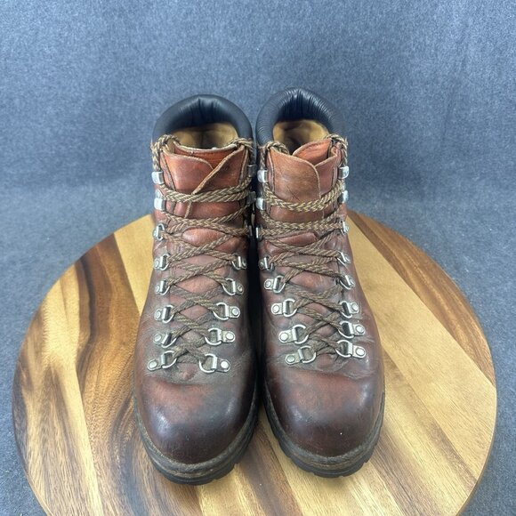 IRISH SETTER USA by Red Wing Vtg Cognac All-Leather Mountain Boots Men's 12B - Picture 4 of 16